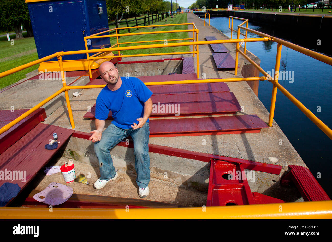 Canale Erie bloccare E21 Foto Stock