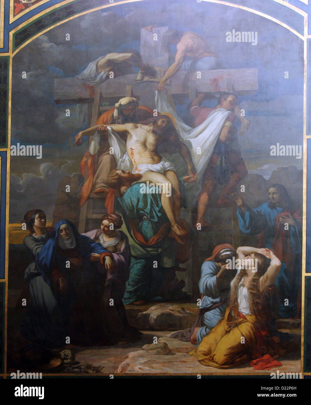 Deposizione dalla Croce, Saint Germain-l'Auxerrois chiesa, Parigi Foto Stock