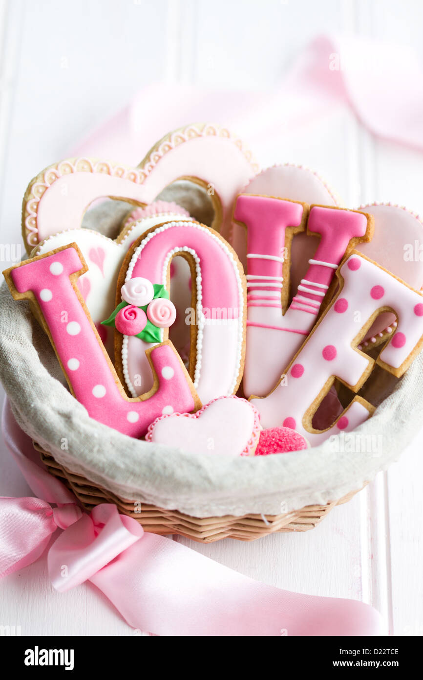 Valentine cookie Foto Stock