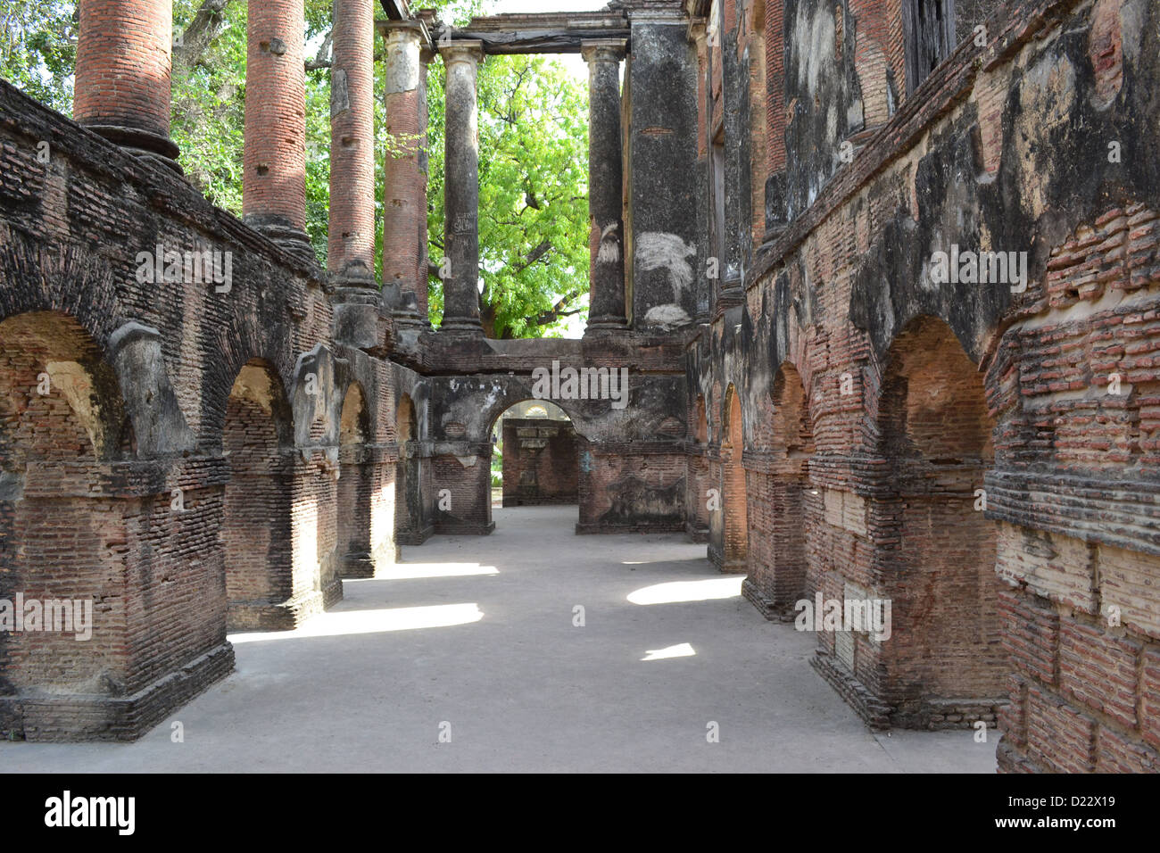 Rovine della residenza, Lucknow. La residenza è stata testimone di alcuni dei più drammatici eventi della prima guerra di indipendenza, 1857. Foto Stock