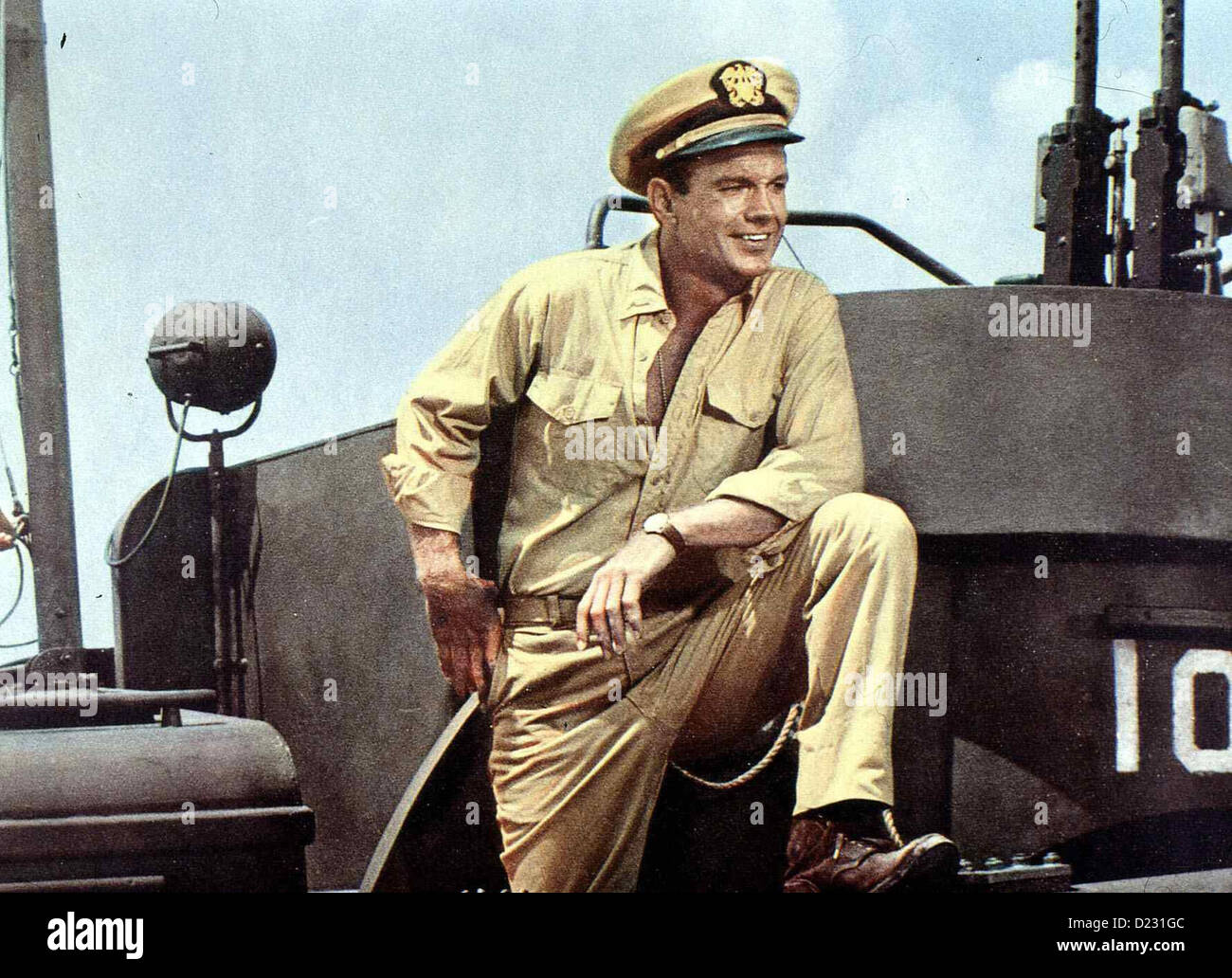 Patrouillenboot Pt 109 Pt 109 Cliff Robertson im Zweiten Weltkrieg uebernimmt der junge Offizier John F. Kennedy (scogliera Foto Stock