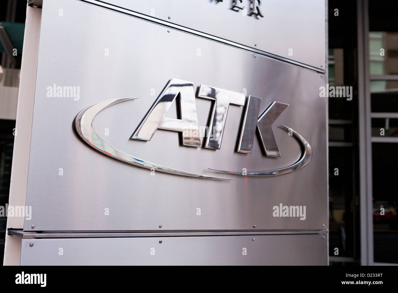 ATK logo azienda Foto Stock