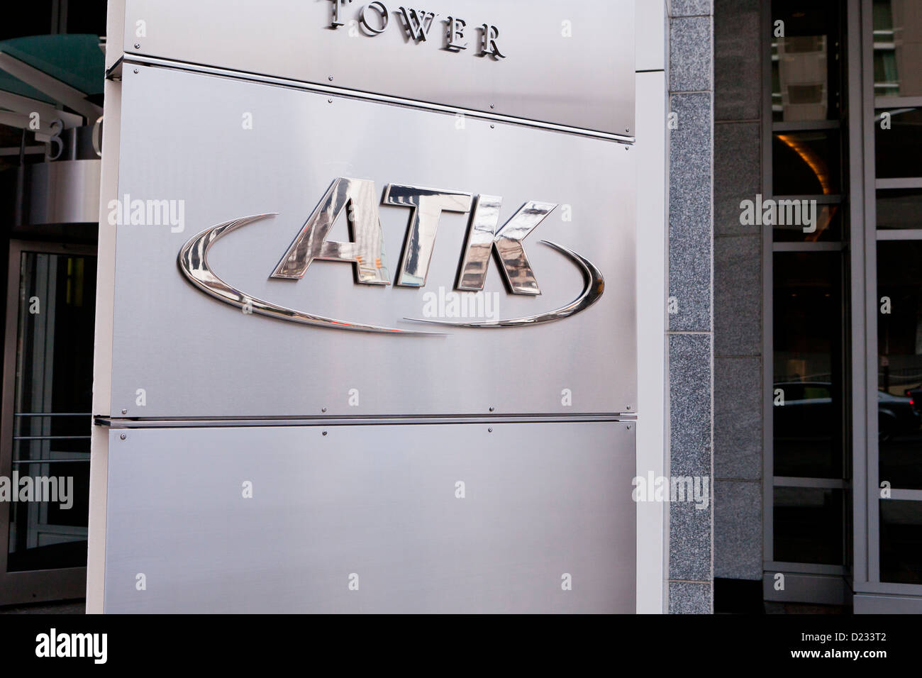 ATK logo azienda Foto Stock