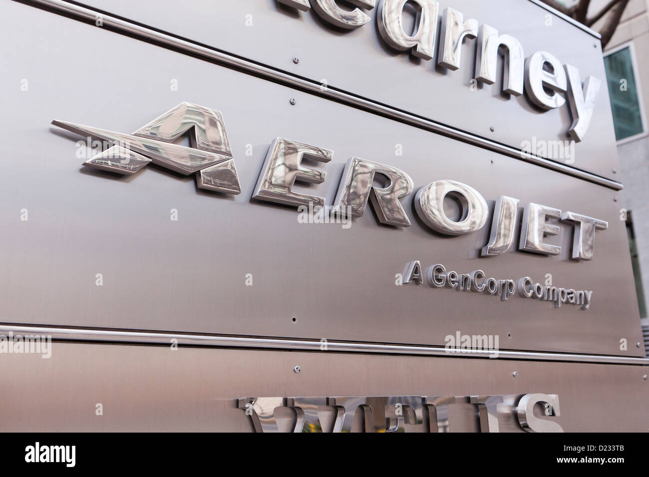 Aerojet logo azienda Foto Stock