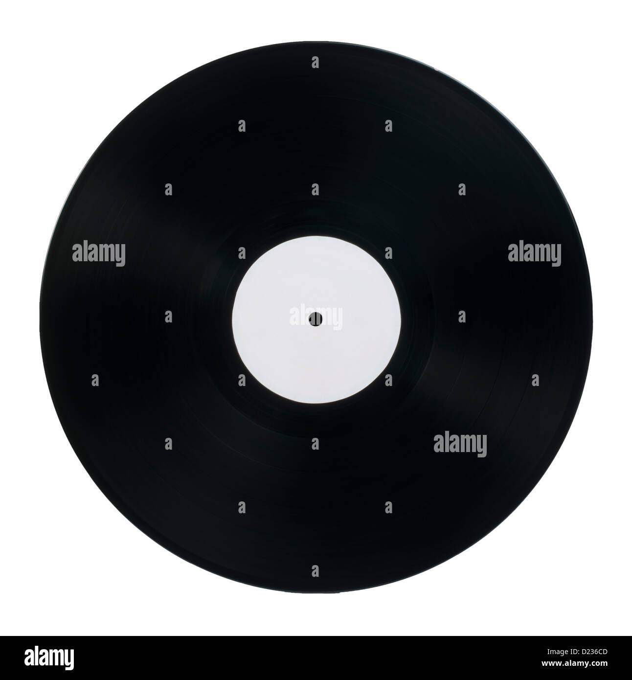 Vinil Record isolato bianco Foto Stock