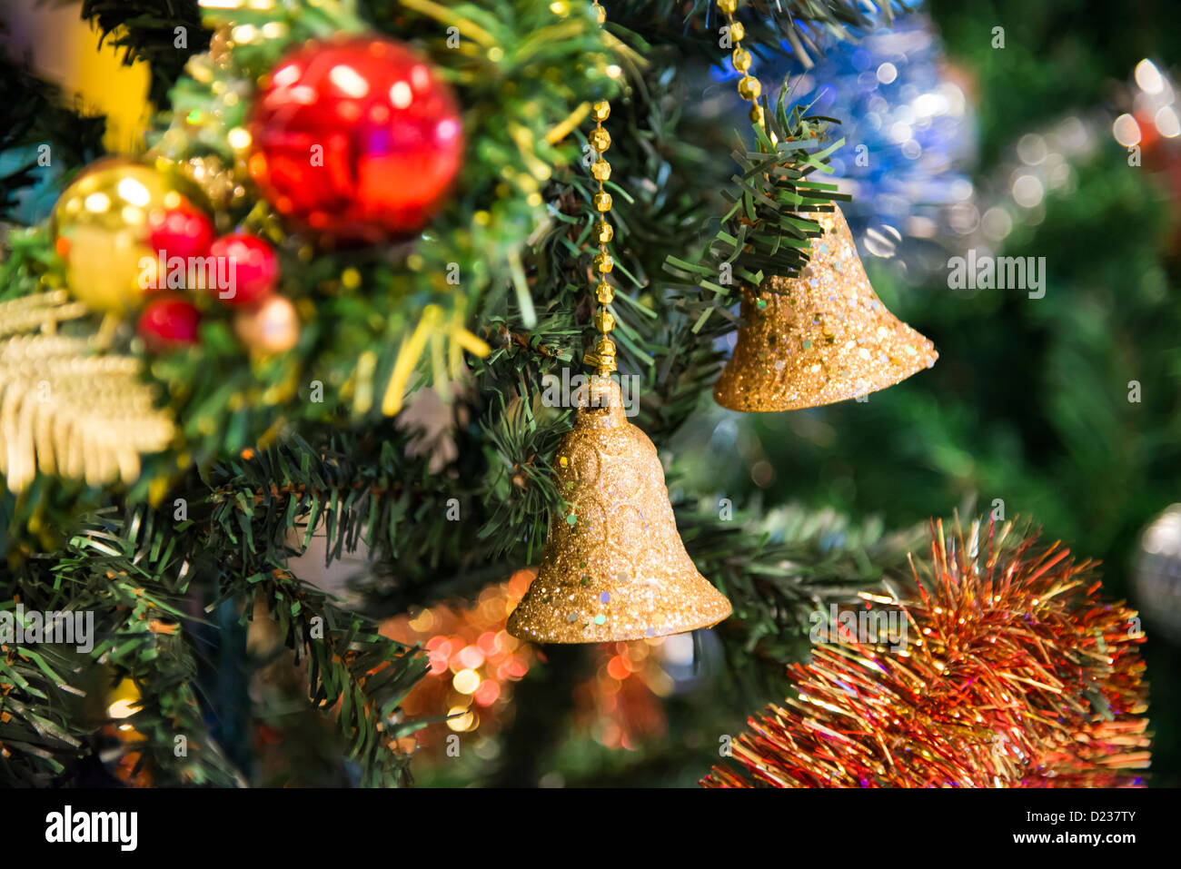 Close-up di Decorazione per albero di Natale Foto Stock