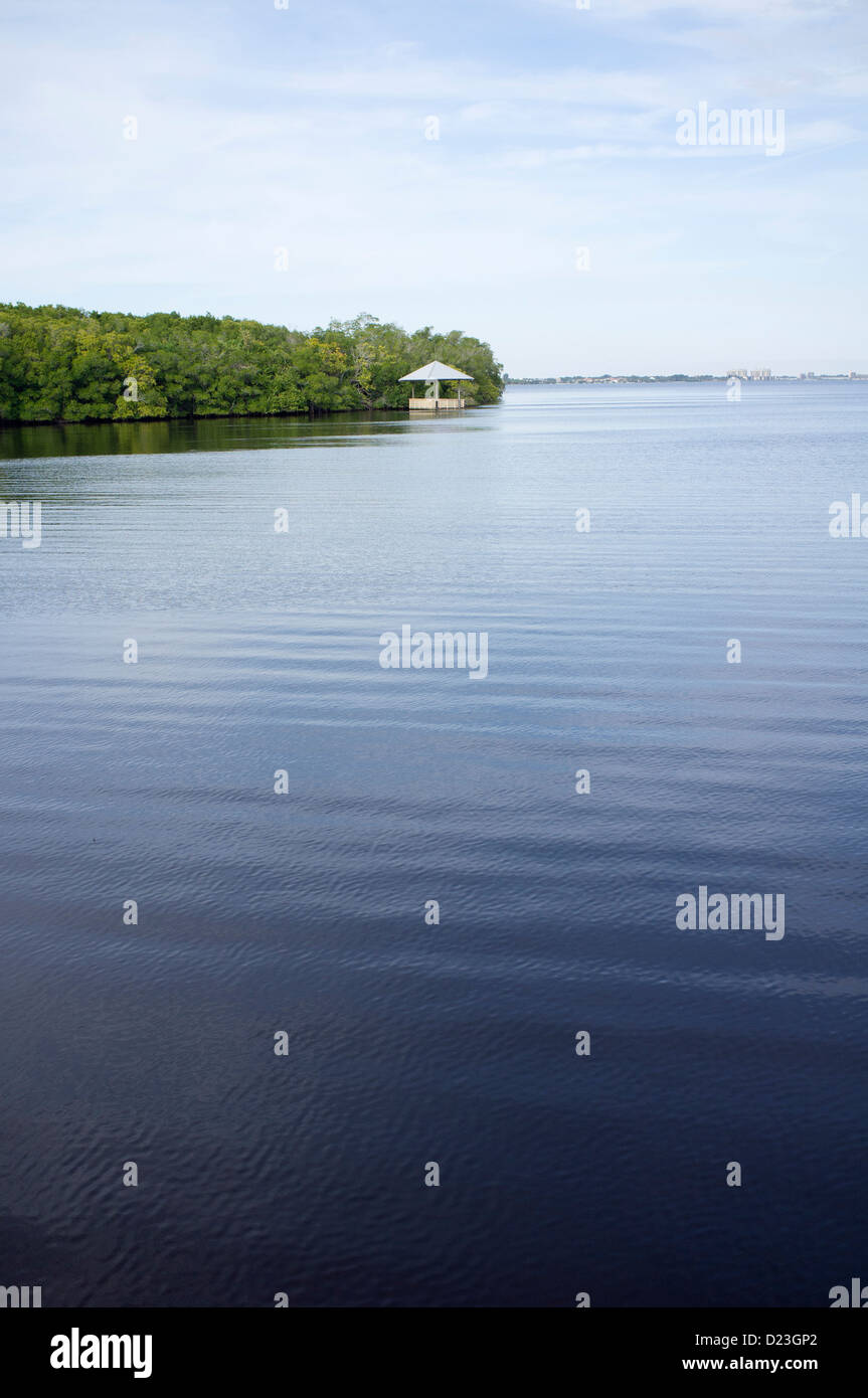 Four Mile Cove ecologico di preservare, Cape Coral, Florida, Stati Uniti d'America Foto Stock