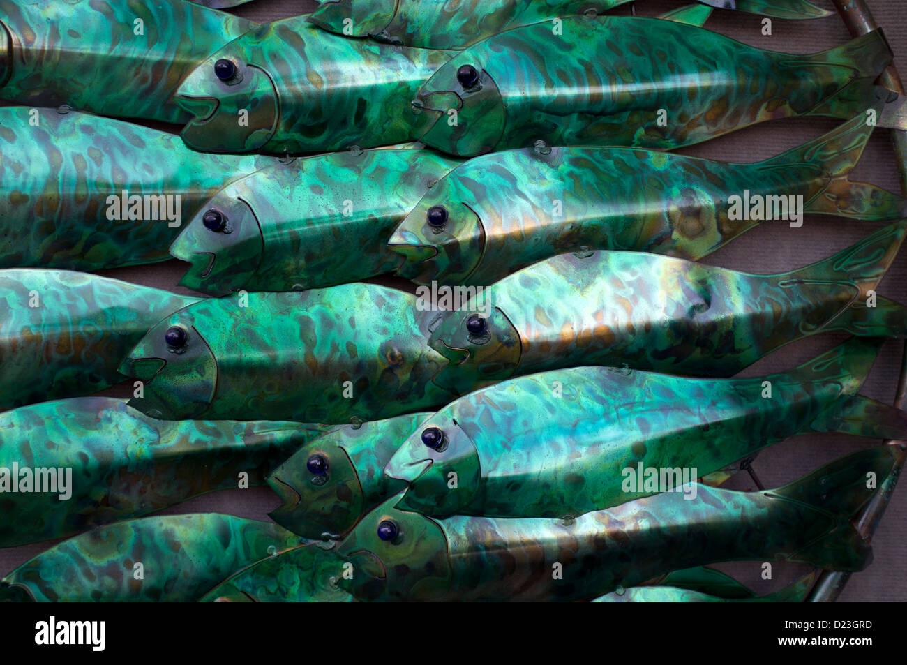 Artigianato sul display in un mercato, Cape Coral, Florida, Stati Uniti d'America Foto Stock