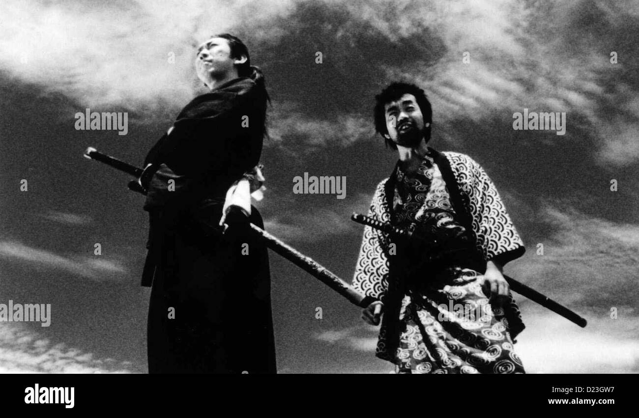 Il Samurai finzione narrativa Samurai Kazamatsuri Rannosuke (Tomoyasu Hotei,l) *** Caption locale *** 1998 Rapid Eye Film Foto Stock