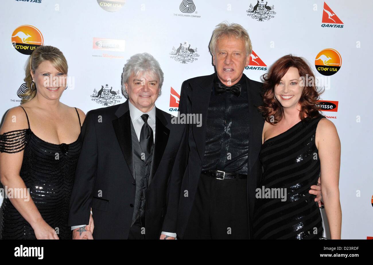 Los Angeles, California, USA. Il 12 gennaio 2013. Russell Hitchcock, Graham Russell frequentando il 2013 G'Day USA Los Angeles Black Tie gala tenutosi presso il JW Marriot a LA LIVE a Los Angeles, la California il 12 gennaio 2013. 2013(Immagine di credito: © D. lunga/Globe foto/ZUMAPRESS.com) Foto Stock