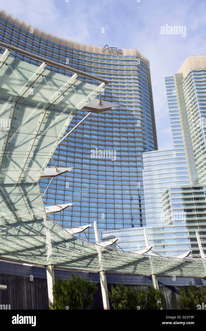 La magnifica Aria Resort and Casino a CityCenter a Las Vegas. Foto Stock