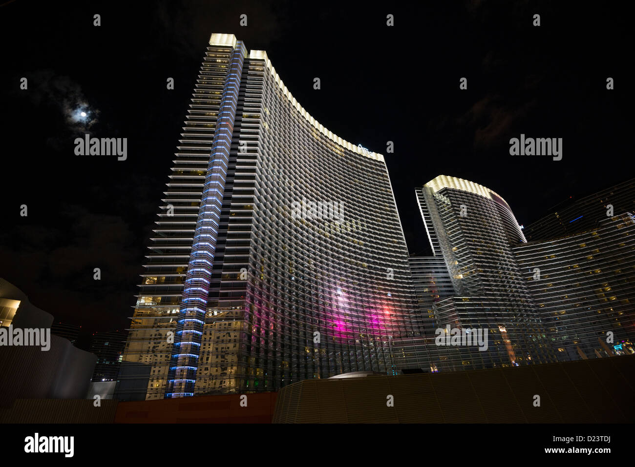 La magnifica Aria Resort and Casino a CityCenter a Las Vegas. Foto Stock