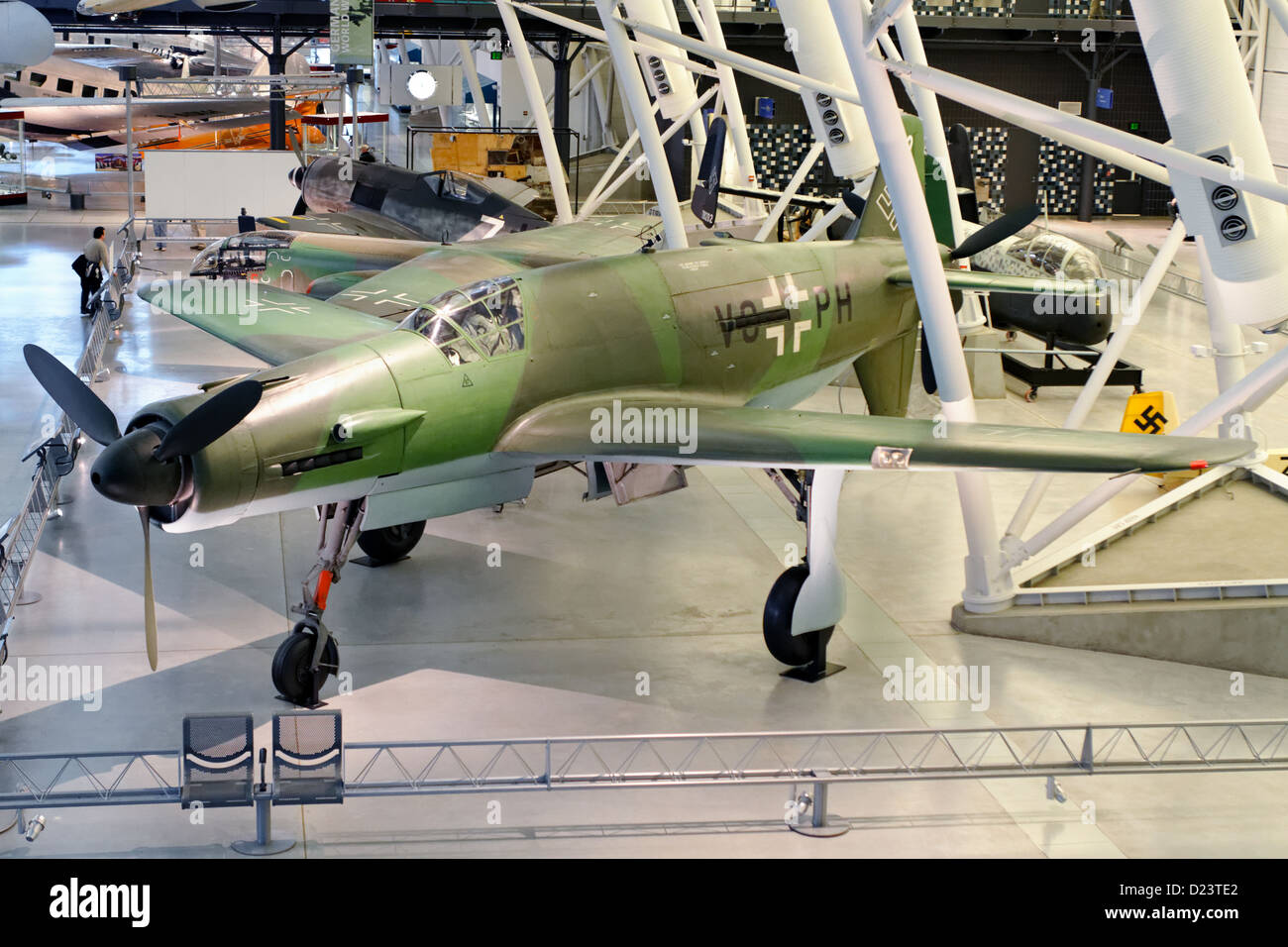 Il tedesco Dornier Do 335 Pfeil dalla II guerra mondiale, Museo Nazionale dell'aria e dello spazio Foto Stock