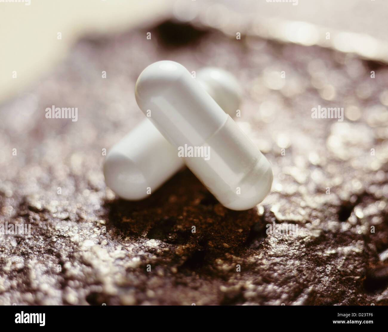 Il piruvato vitamina pillola Foto Stock