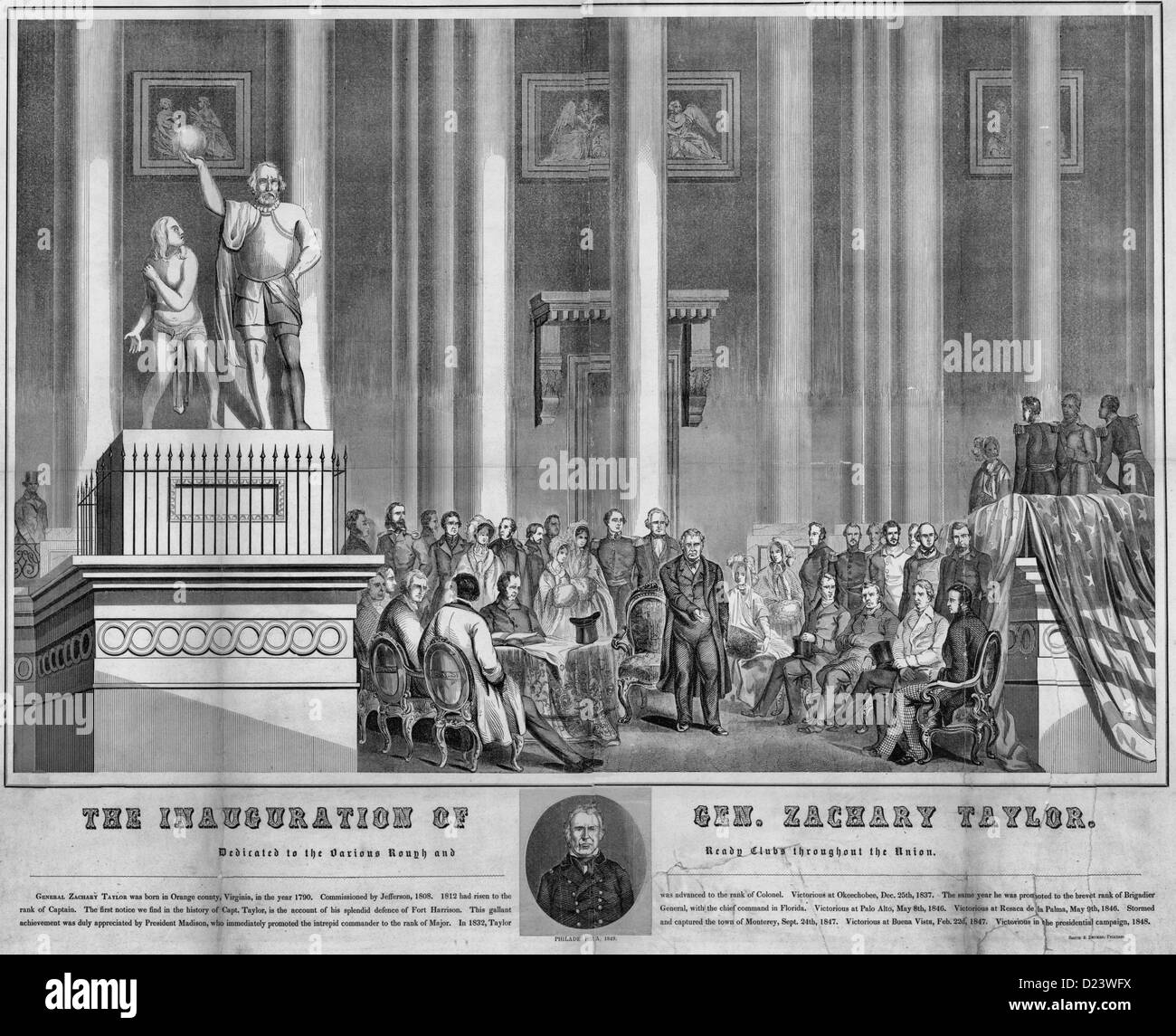 L'inaugurazione di Zachary Taylor - 1849 Foto Stock
