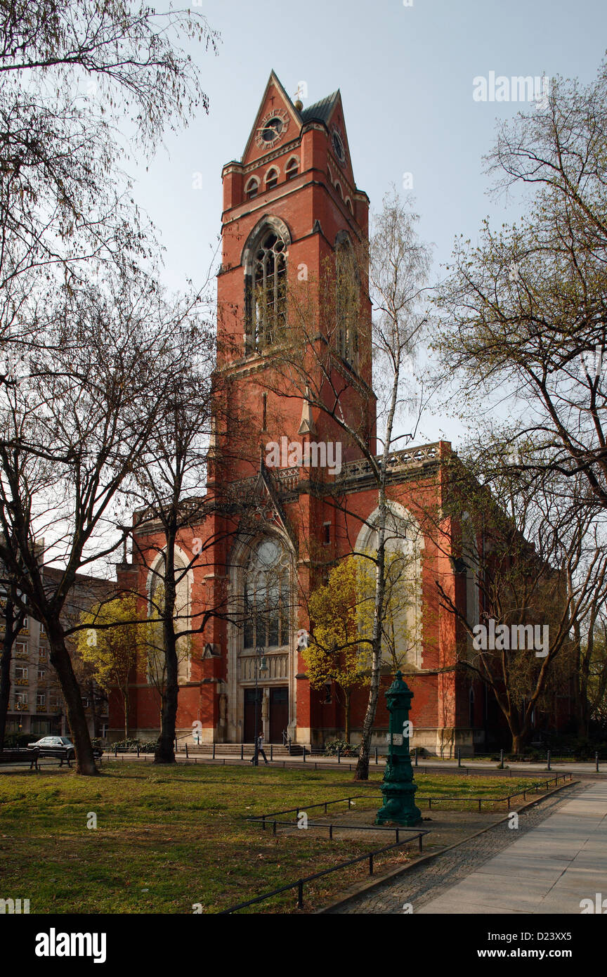 Berlino, Germania, San Mattia chiesa cattolica a Winterfeldtplatz Foto Stock