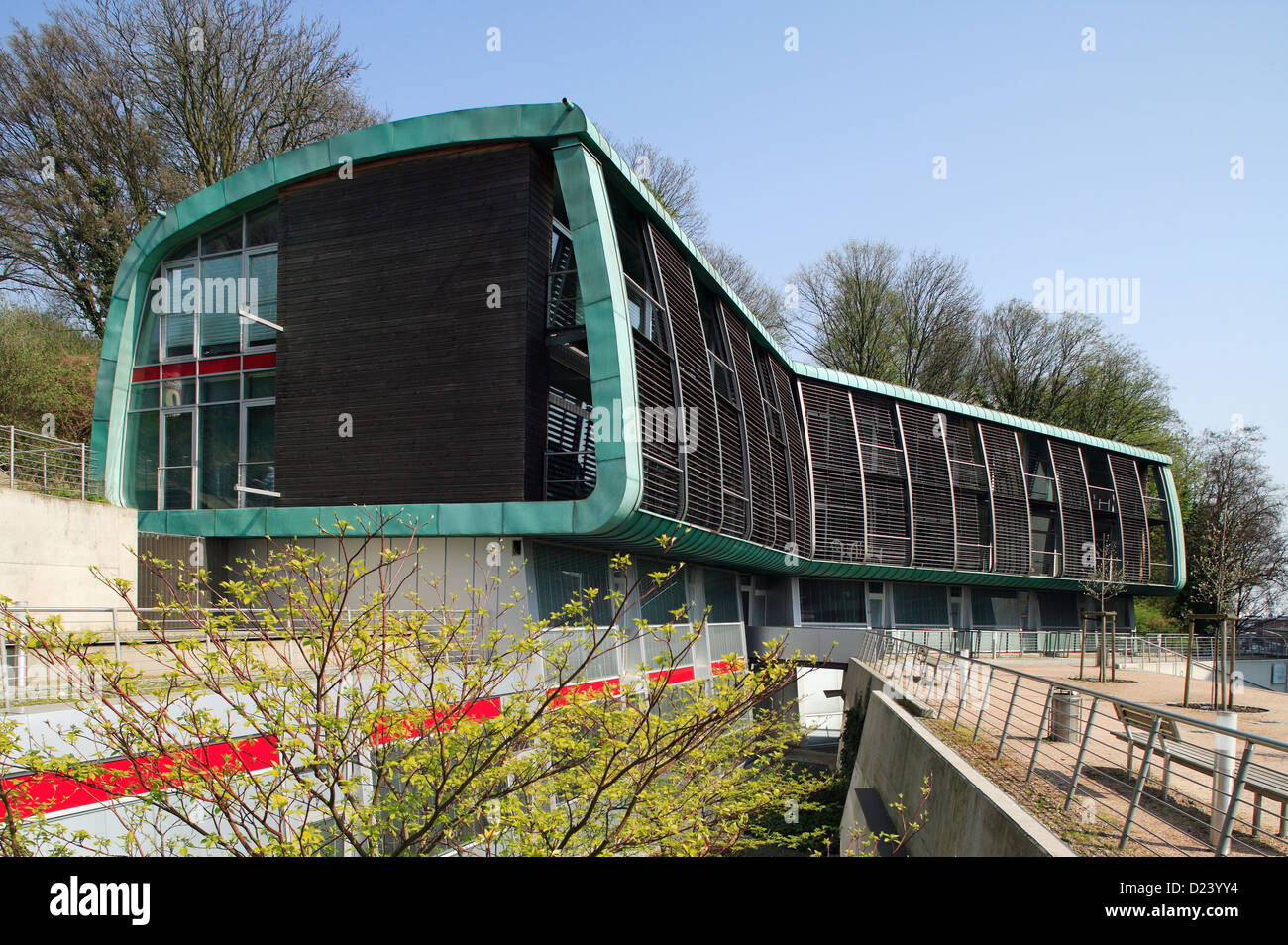 Amburgo, Germania, residenziale e costruzione di ufficio Campus Elbberg Foto Stock