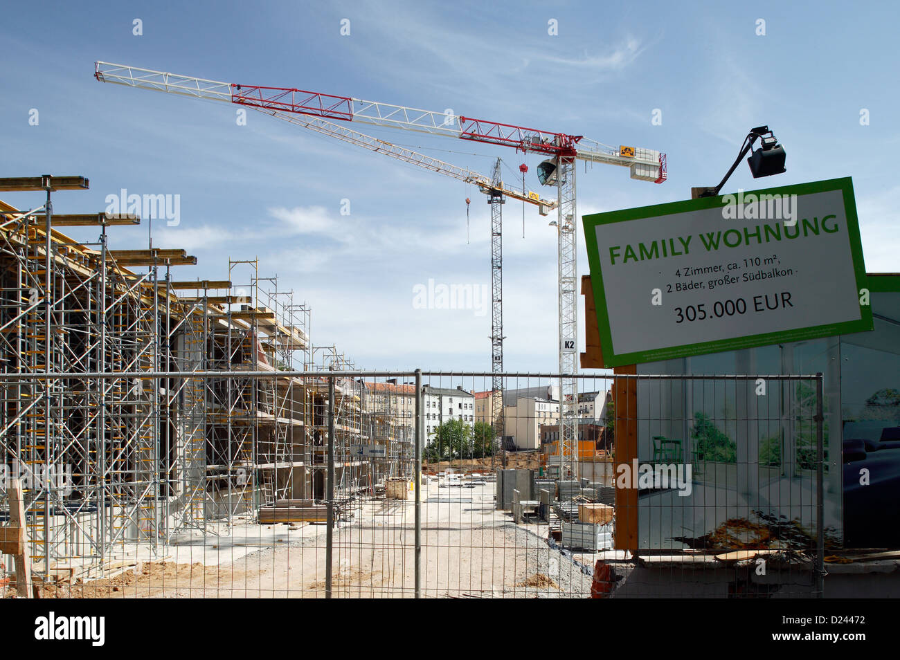 Berlino, Germania, sito del progetto Marthashof villaggio urbano Foto Stock