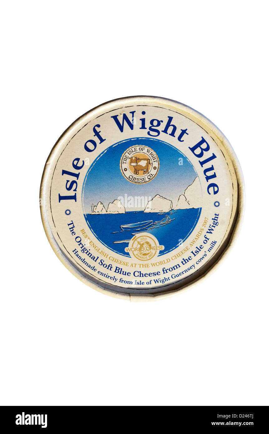 Isola di Wight blu formaggio morbido. Foto Stock