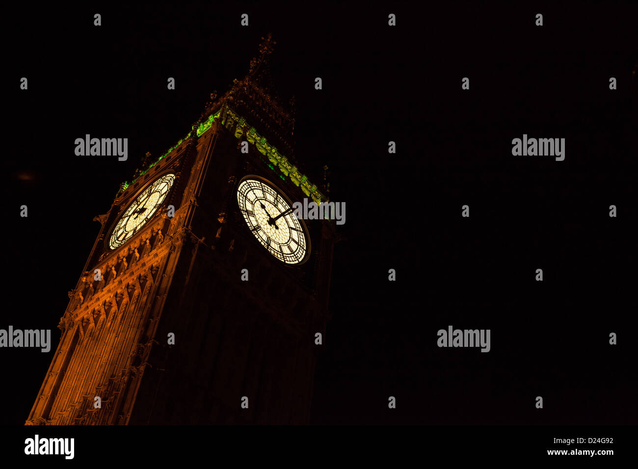 Big Ben di notte Foto Stock