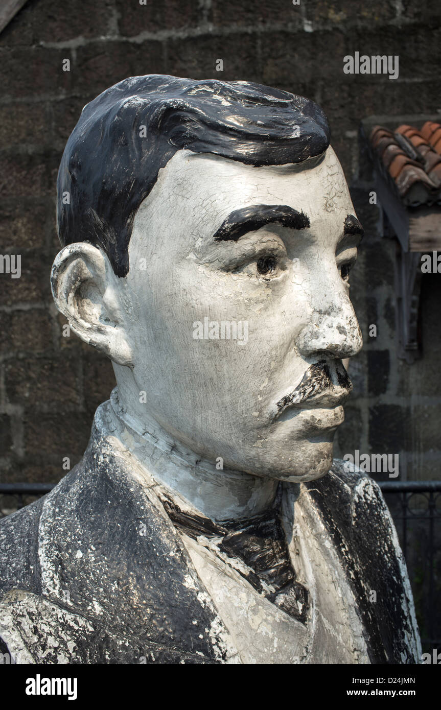 Jose Rizal statua Forte Santiago Manila Filippine Foto Stock