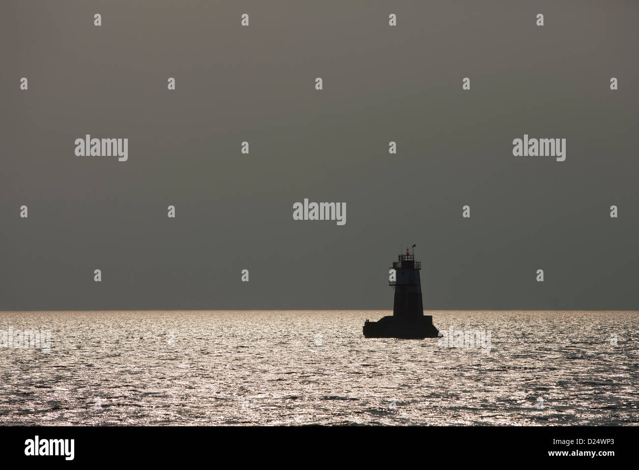 Marchio di mare in mare. Foto Stock