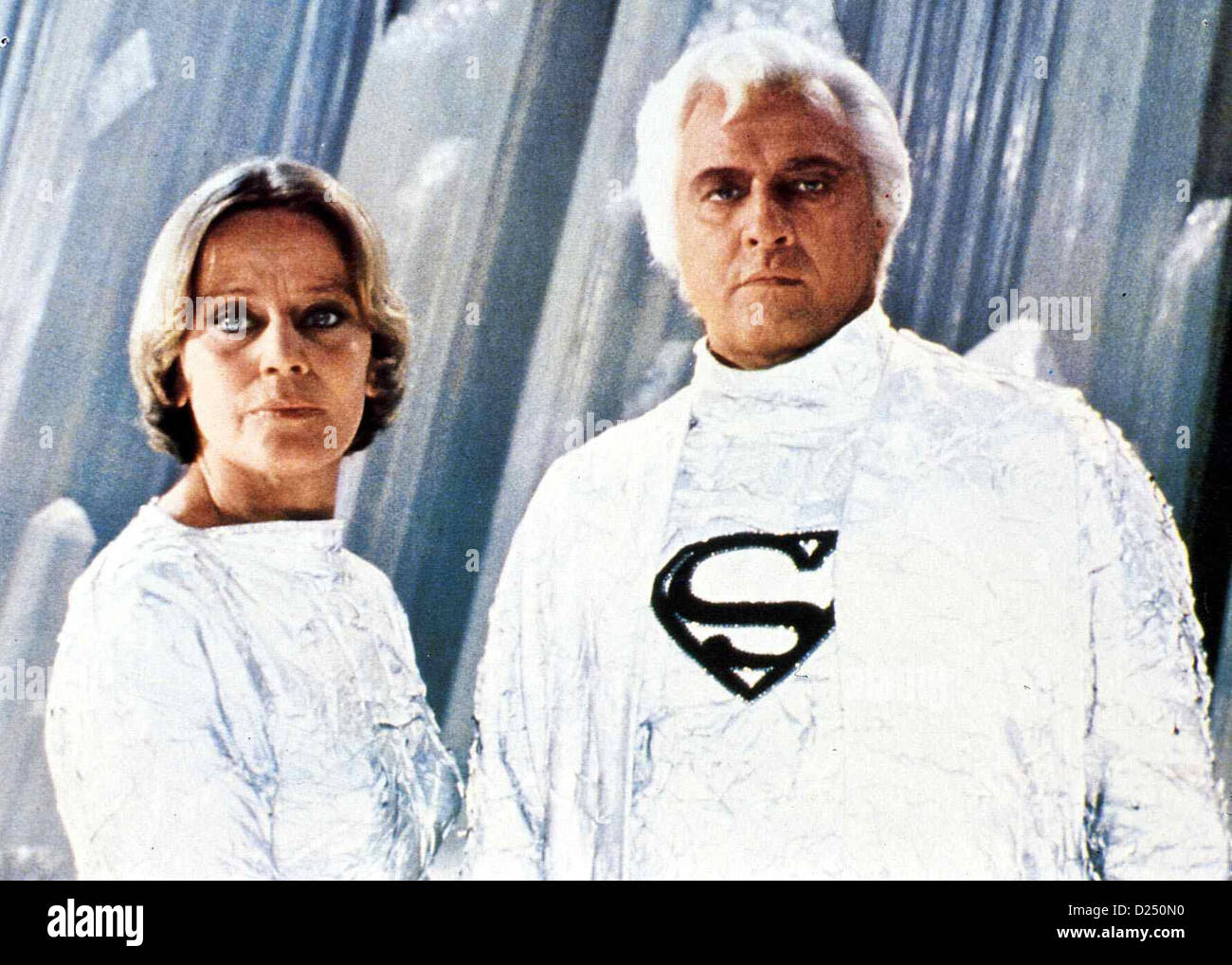 Superman Superman Maria Schell, Marlon Brando Weil dem Planeten Krypton die Zerstoerung droht, oechicken Vond-Ah (Maria Foto Stock