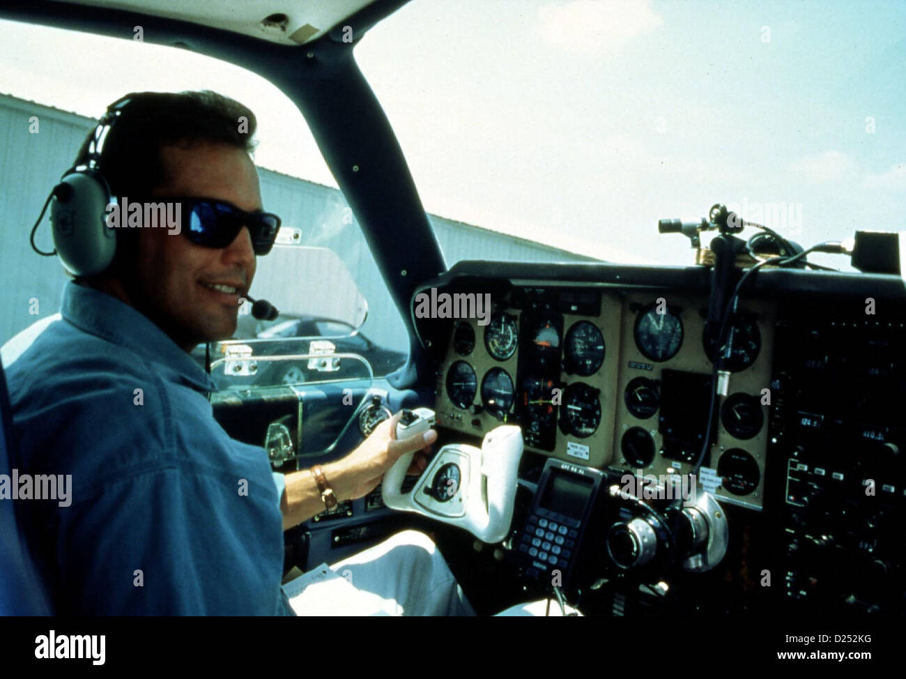 La sopravvivenza nel cielo -- Greg Feith im Cockpit.Caption locale *** 1996 -- Foto Stock