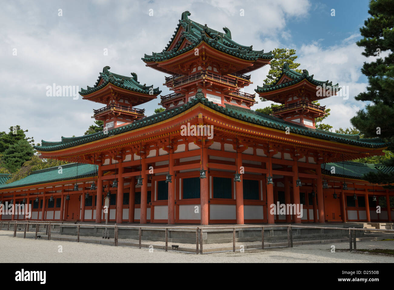 Soryuro o castello nel Santuario Heian, Kyoto in Giappone Foto Stock