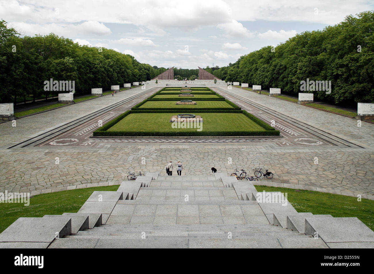 Berlino, Germania, Memoriale Sovietico in Treptow Park Foto Stock