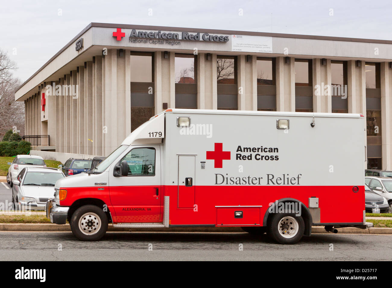 La Croce Rossa americana Disaster Relief carrello Foto Stock