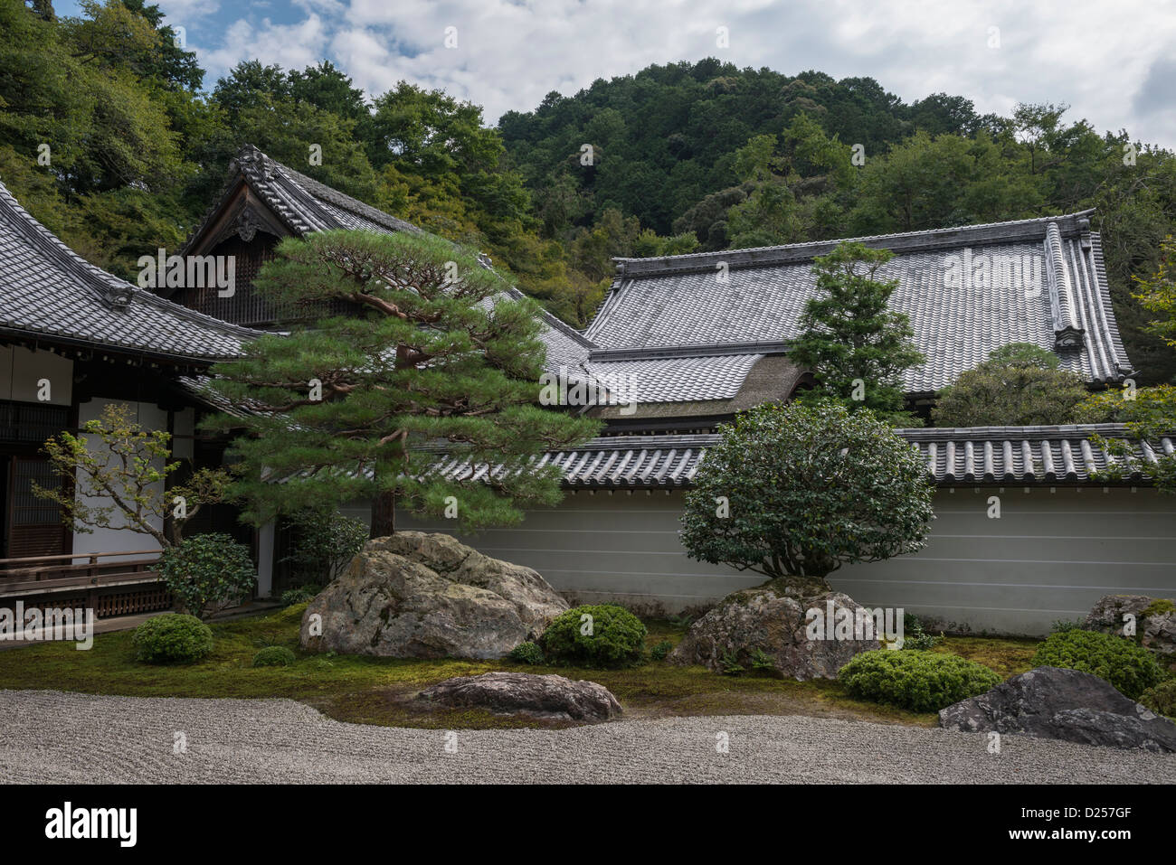 Hojo giardini nel tempio di Nanzenji complessa, Kyoto in Giappone Foto Stock