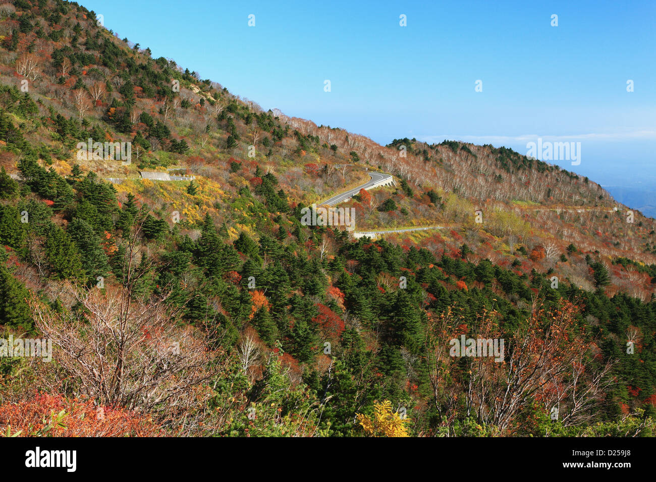 Bandai Azuma Skyline, Fukushima Prefettura Foto Stock