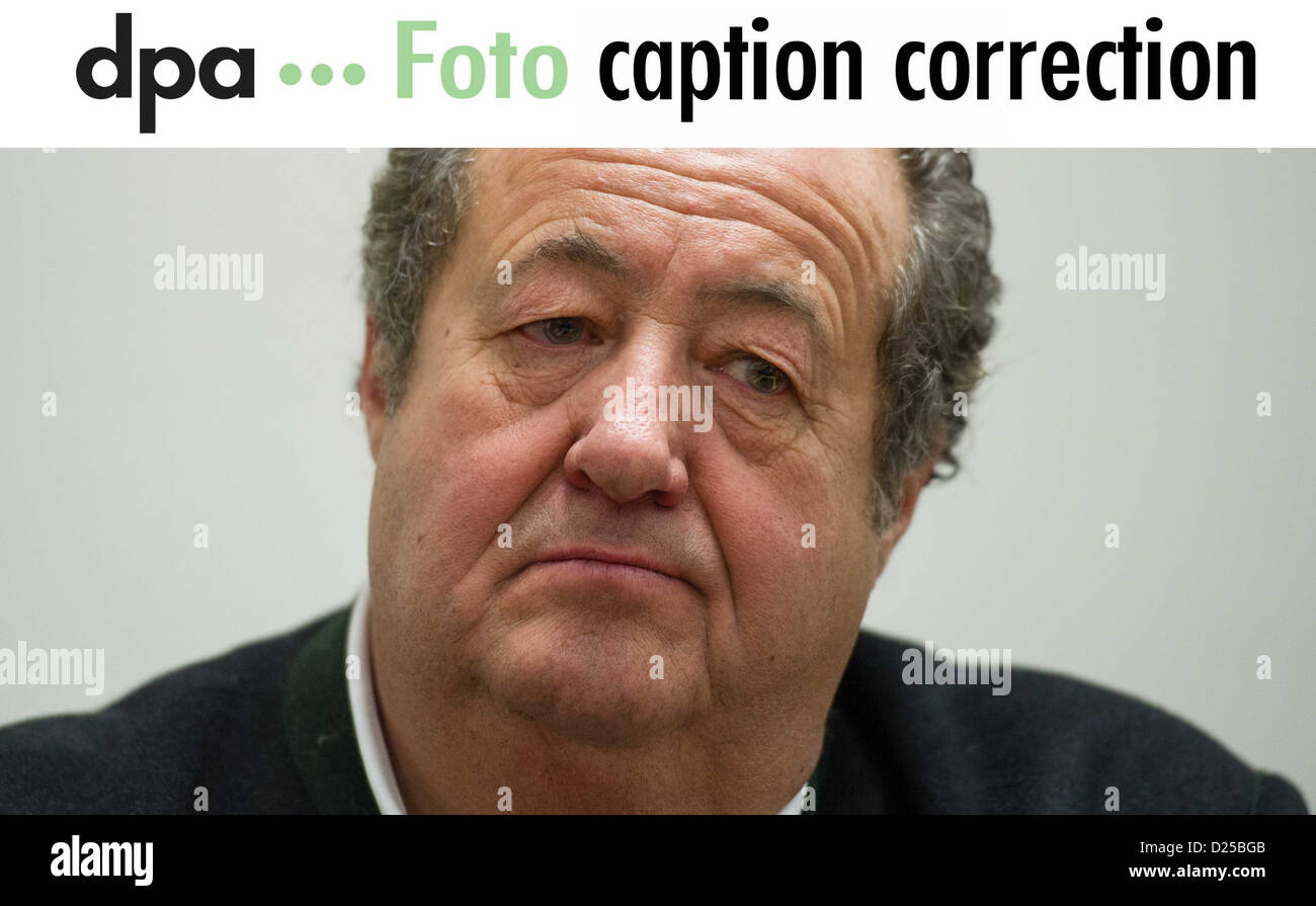 Cari clienti, si prega di notare che il testo dell'immagine non è completamente corretto. Le foto saranno inviati nuovamente con una versione corretta. Ci scusiamo per il disagio. Con cordiali saluti dpa picture desk - Ph. +49 - 30 2852 31551. Foto Stock