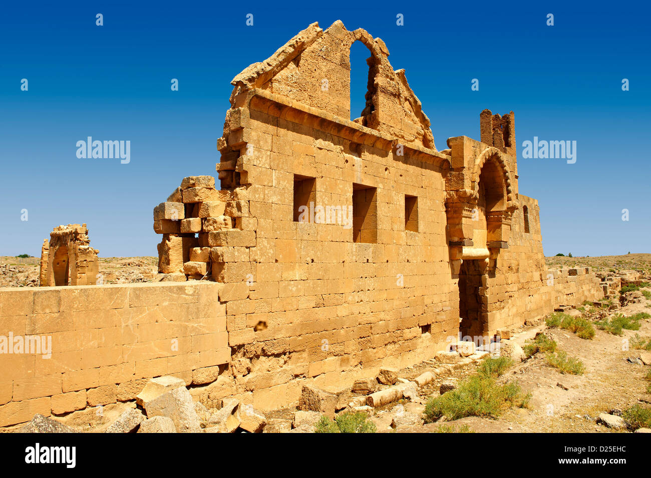 Foto dell'Arabo di osservazione astrologica torre del VIII secolo università di di Harran, nel sud-ovest dell'Anatolia, Turchia. Foto Stock