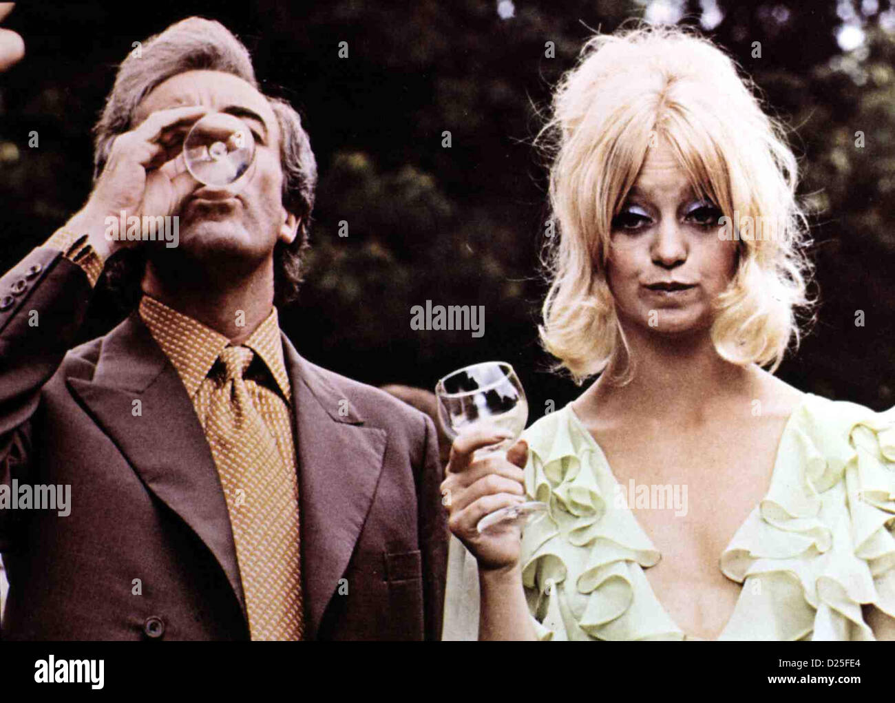 Ein Maedchen In Der Suppe vi della ragazza in La mia zuppa Peter Sellers, Goldie Hawn Marion (Goldie Hawn) ist schon leicht Foto Stock