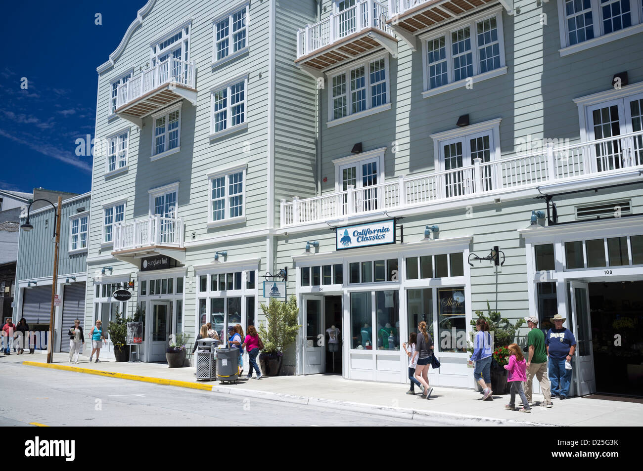 Cannery Row Monterey Bay waterfront Foto Stock