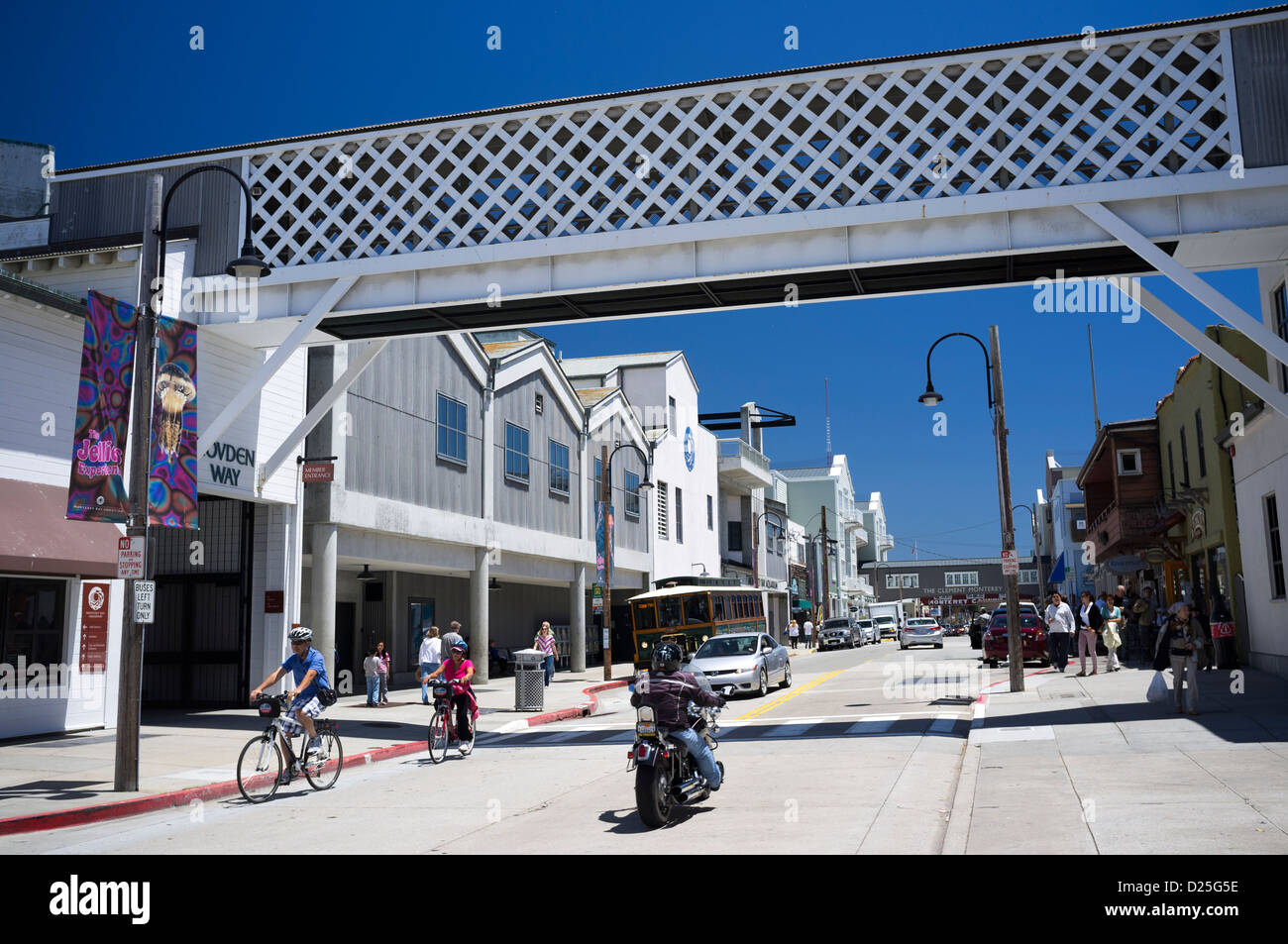 Cannery Row Monterey Bay waterfront Foto Stock