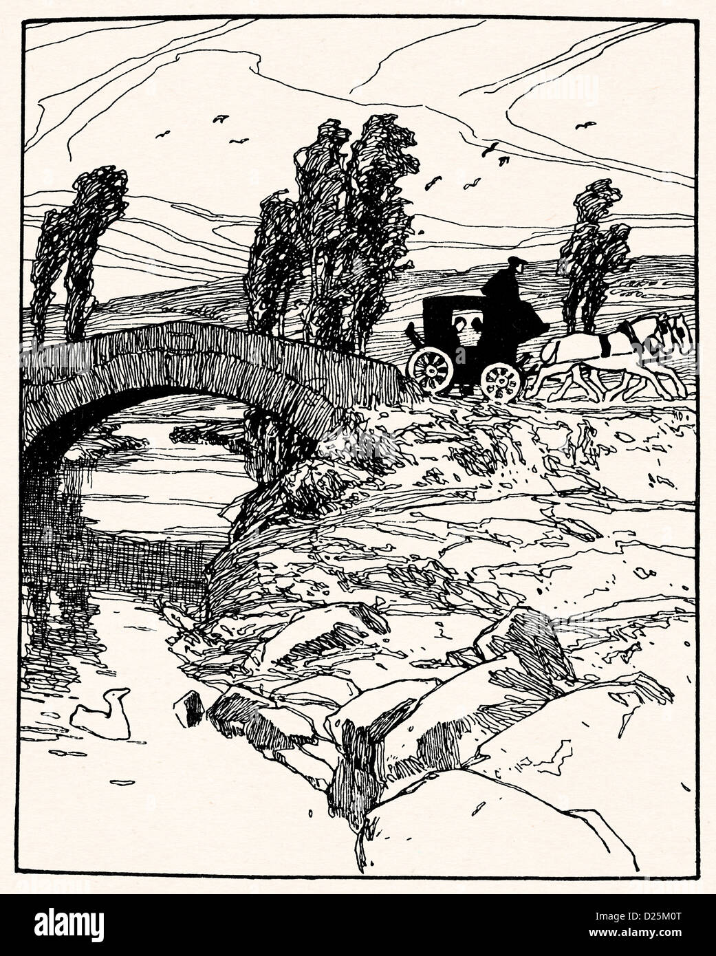 Carrello di propulsione e ponte Foto Stock