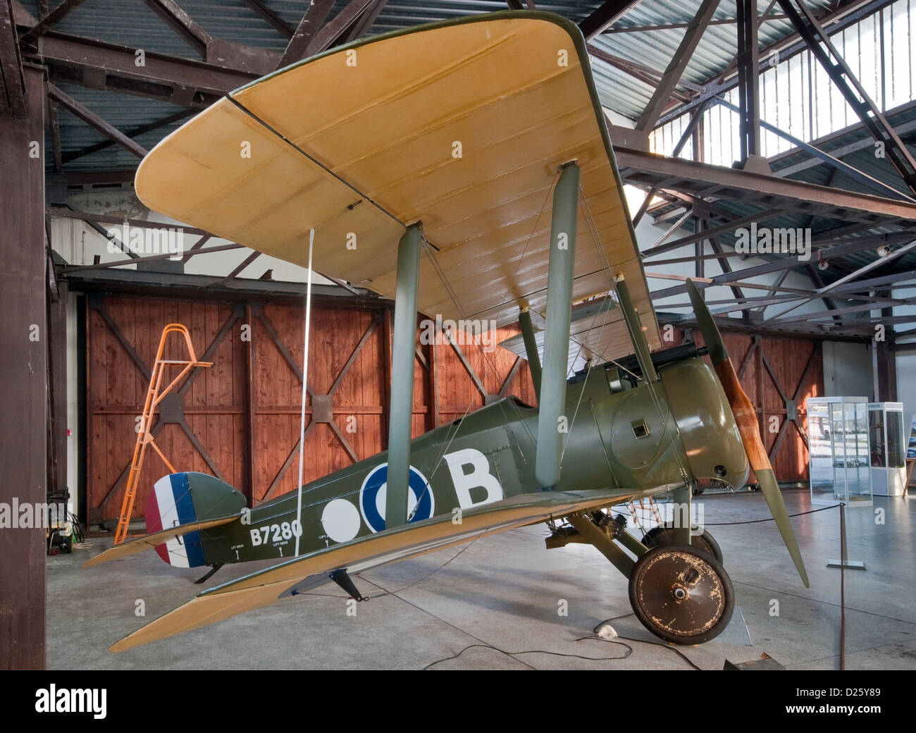 Sopwith F.1 cammello, British fighter biplano, servito nella guerra Polish-Soviet, polacco Aviation Museum di Cracovia in Polonia Foto Stock