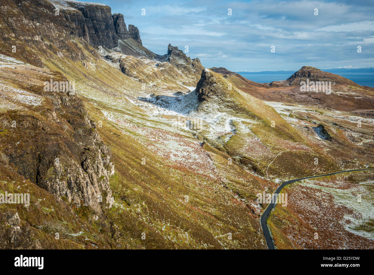 Fotografia paesaggio del Quiraing, Isola di Skye Foto Stock