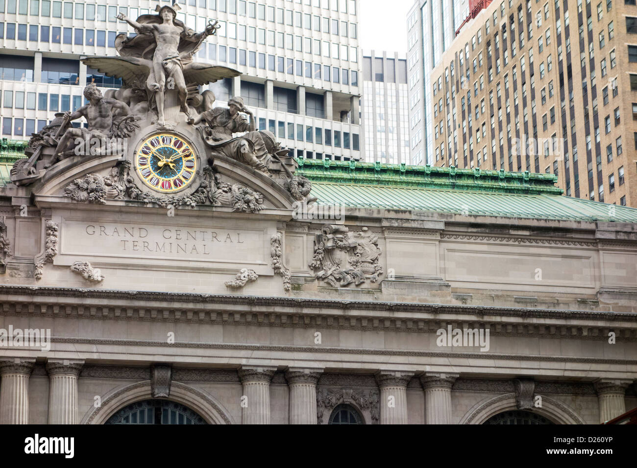 Dettaglio della Grand Central Station di New York City STATI UNITI D'AMERICA Foto Stock