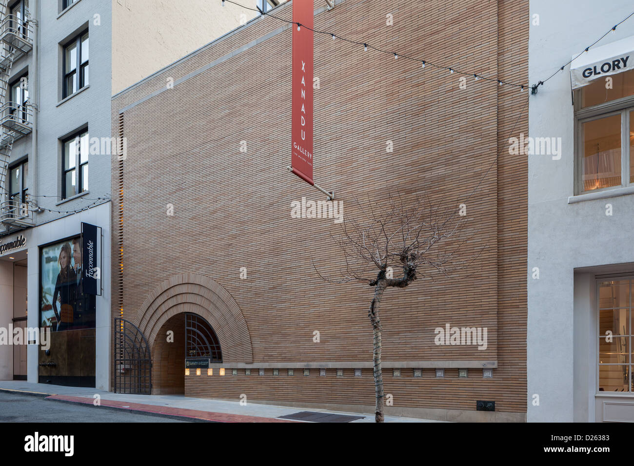 V.C. Morris regali. Il solo Frank Lloyd Wright edificio progettato o spazio in San Francisco. Maiden Lane. Foto Stock