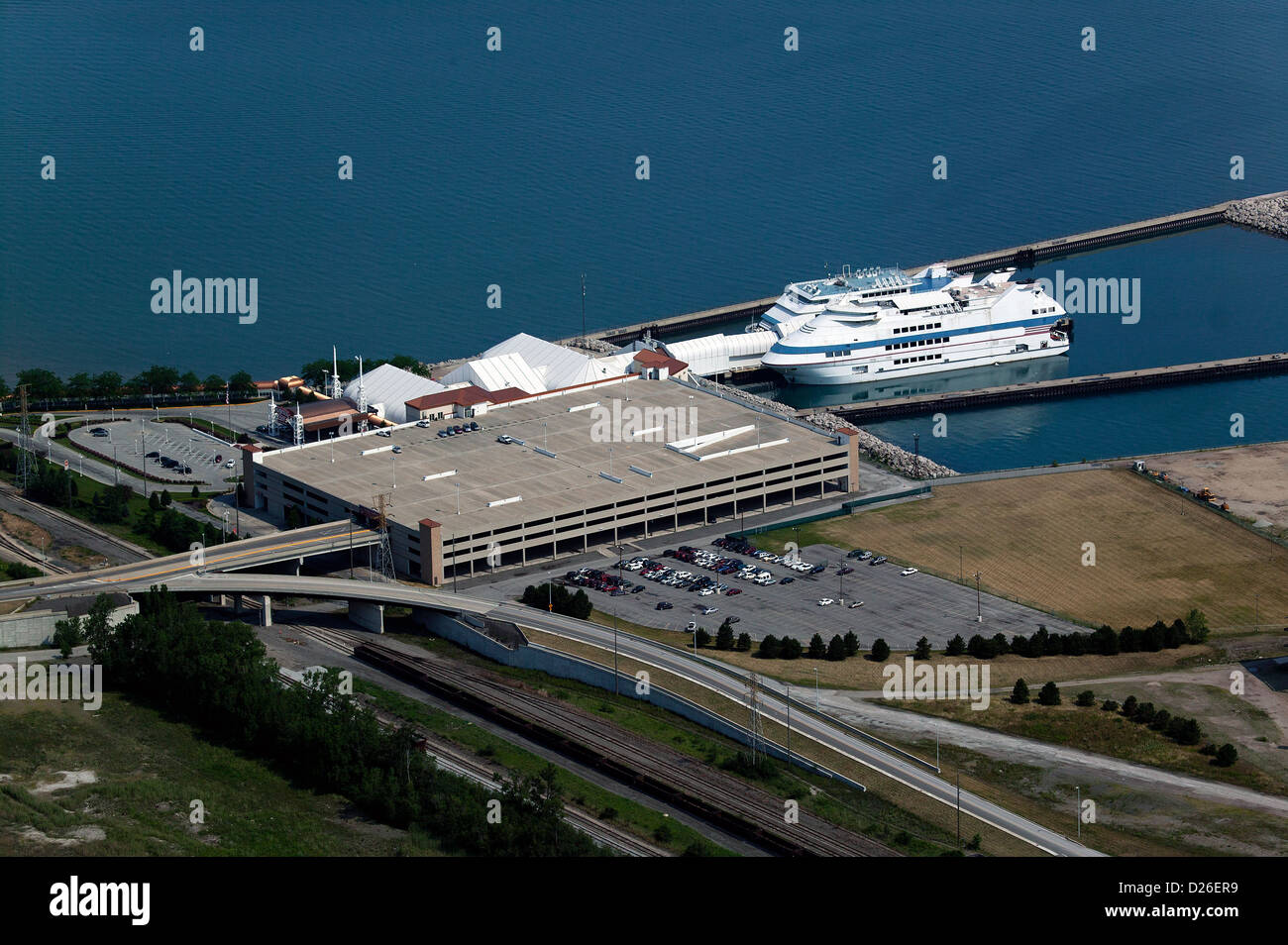 Fotografia aerea Magestic Star Casino, Gary, Indiana Foto Stock