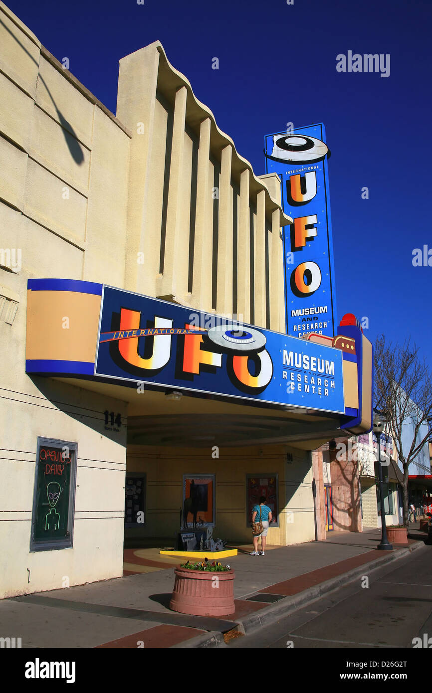 Roswell NM UFO Museum ingresso Foto Stock