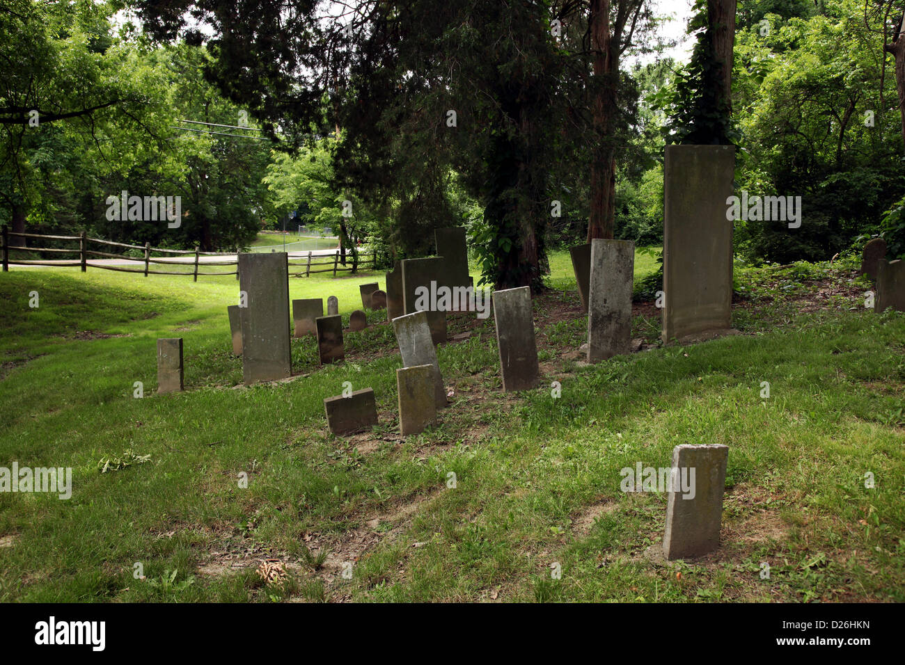 Old Settlers sepoltura tombe di massa Foto Stock