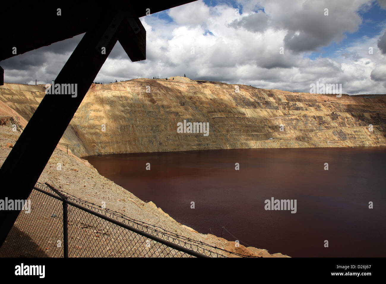 Butte MT Berkeley Pit miniera di rame Foto Stock