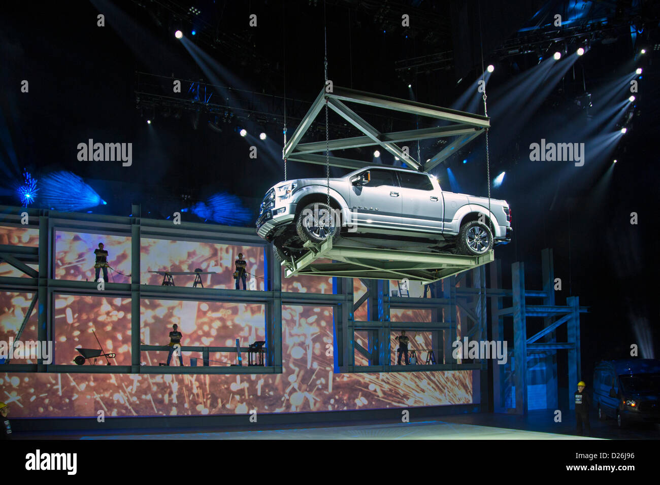 Detroit, Michigan - La Ford presenta il suo concetto di Atlas carrello al North American International Auto Show. L'Atlas dovrebbe essere la base per una futura versione di F-150 Pickup. Foto Stock