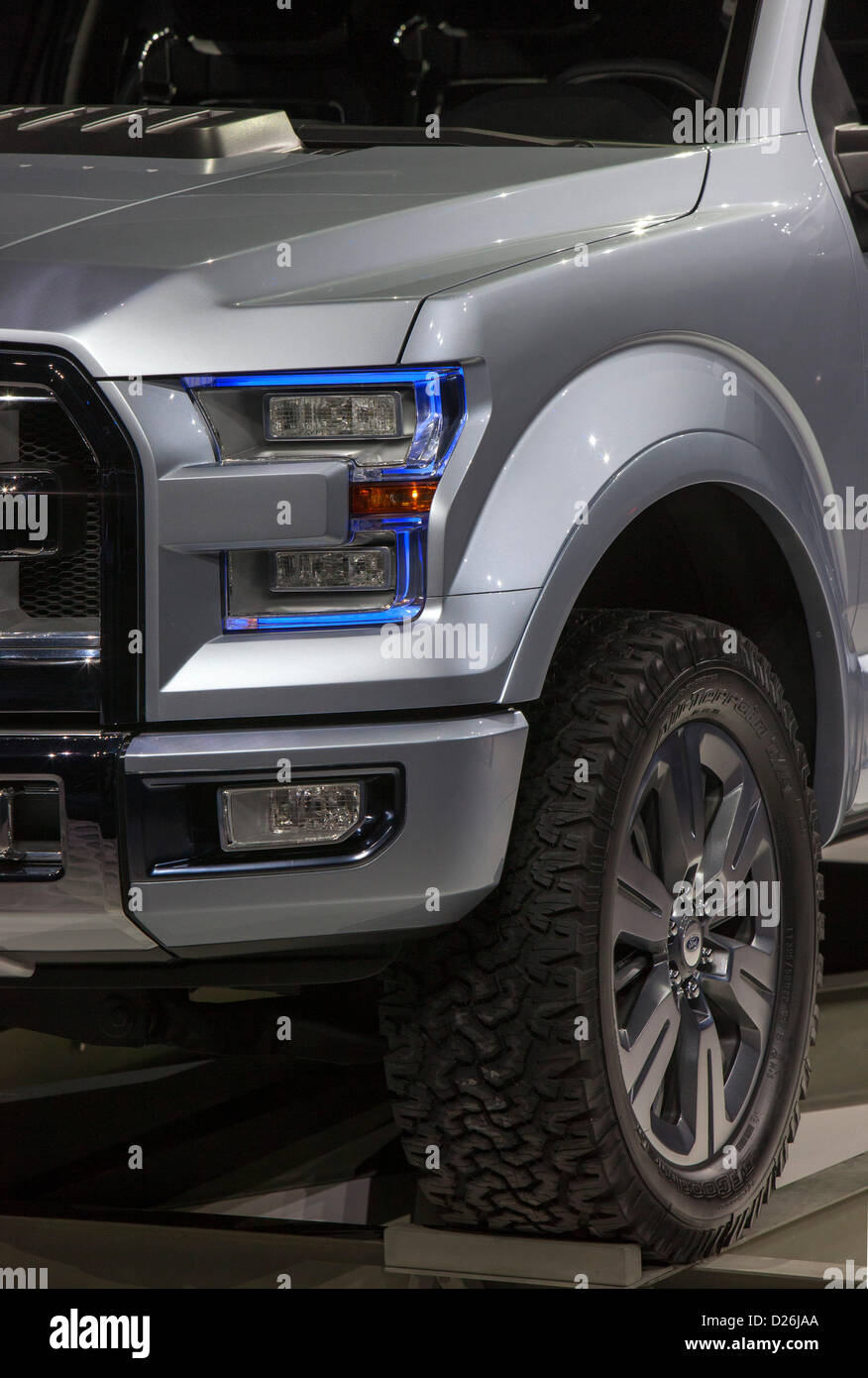 Detroit, Michigan - La Ford presenta il suo concetto di Atlas carrello al North American International Auto Show. L'Atlas dovrebbe essere la base per una futura versione di F-150 Pickup. Foto Stock