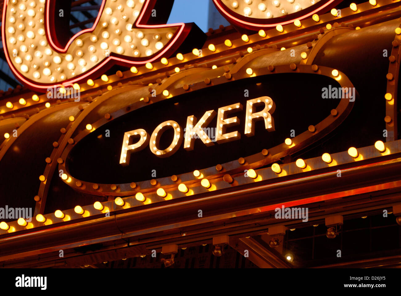 Poker bonus Foto Stock